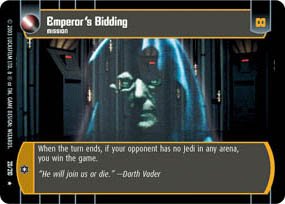 #20 Emperor's Bidding (ESB rare) Star Wars TCG