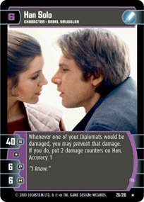 #29 Han Solo (G) (ESB rare) Star Wars TCG