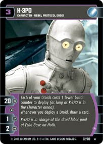 #32 K-3PO (A) (ESB rare) Star Wars TCG