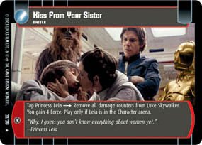 #33 Kiss From Your Sister (ESB rare) Star Wars TCG