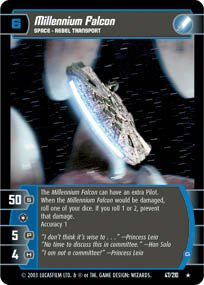 #47 Millenium Falcon (G) (ESB rare) Star Wars TCG
