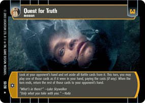 #53 Quest for Truth (ESB rare) Star Wars TCG