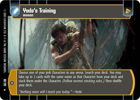 #69 Yoda's Training (ESB rare) Star Wars TCG