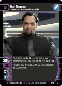 #2 Bail Organa (B) Star Wars TCG (ROTS rare)