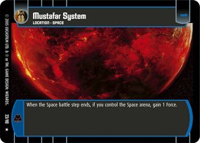 #23 Mustafar System Star Wars TCG (ROTS rare)