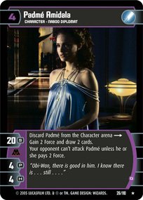 #26 Padme Amidala (G) Star Wars TCG (ROTS rare)
