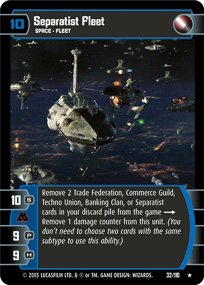 #32 Separatist Fleet Star Wars TCG (ROTS rare)