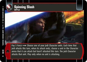 #33 Spinning Slash Star Wars TCG (ROTS rare)