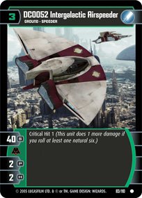 #83 DC0052 Intergalactic Airspeeder (ROTS common)