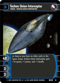#66 Techno Union Interceptor Star Wars TCG (ROTS uncommon)