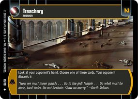 #65 Treachery Star Wars TCG (ROTS uncommon)