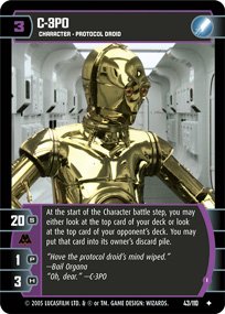 #43 C-3PO (I) Star Wars TCG (ROTS uncommon)
