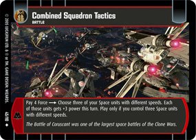 #45 Combined Squadron Tactics Star Wars TCG (ROTS uncommon)