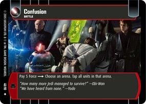 #46 Confusion Star Wars TCG (ROTS uncommon)
