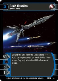 #50 Droid Missiles Star Wars TCG (ROTS uncommon)