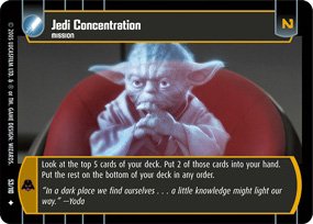 #53 Jedi Concentration Star Wars TCG (ROTS uncommon)