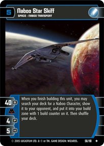 #56 Naboo Star Skiff Star Wars TCG (ROTS uncommon)