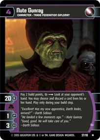 #57 Nute Gunray (D) Star Wars TCG (ROTS uncommon)