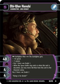 #58 Obi-Wan Kenobi (L) Star Wars TCG (ROTS uncommon)