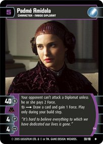 #59 Padme Amidala (H) Star Wars TCG (ROTS uncommon)