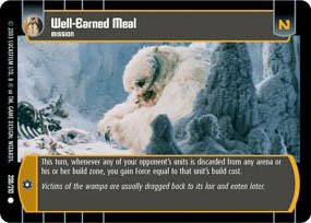 #208 Well-Earned Meal Star Wars TCG (ESB common)