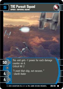 #205 TIE Pursuit Squad Star Wars TCG (ESB common)