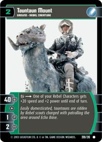 #200 Tauntaun Mount Star Wars TCG (ESB common)