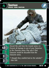 #199 Tauntaun Star Wars TCG (ESB common)
