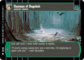 #198 Swamps of Dagobah Star Wars TCG (ESB common)