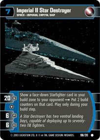#196 Imperial II Star Destroyer Star Wars TCG (ESB common)