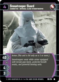 #195 Snowtrooper Guard Star Wars TCG (ESB common)