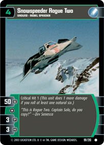 #191 Snowspeeder Rogue Two TCG (ESB common)