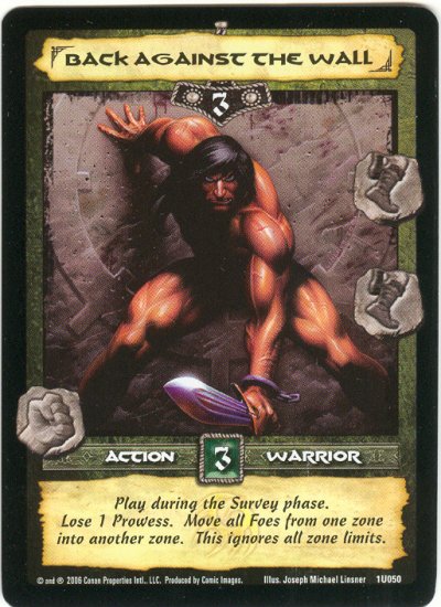 Back Against the Wall (U) Conan CCG