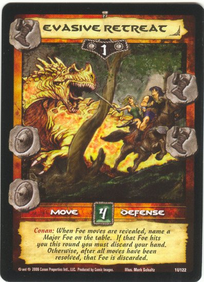 Evasive Retreat (U) Conan CCG