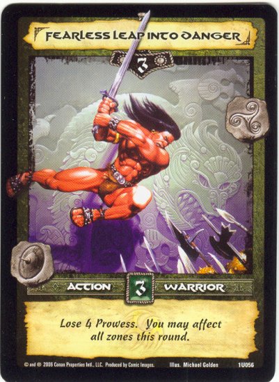Fearless Leap into Danger (U) Conan CCG
