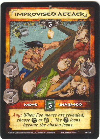 Improvised Attack (U) Conan CCG