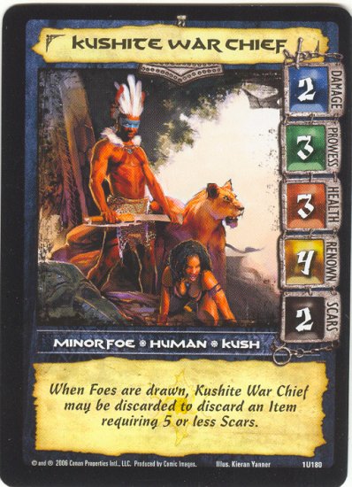 Kushite War Chief (U) Conan CCG