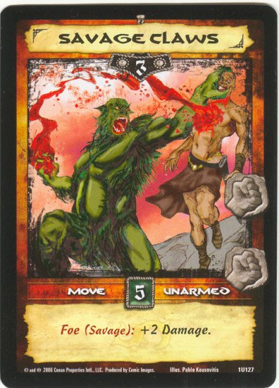 Savage Claws (U) Conan CCG