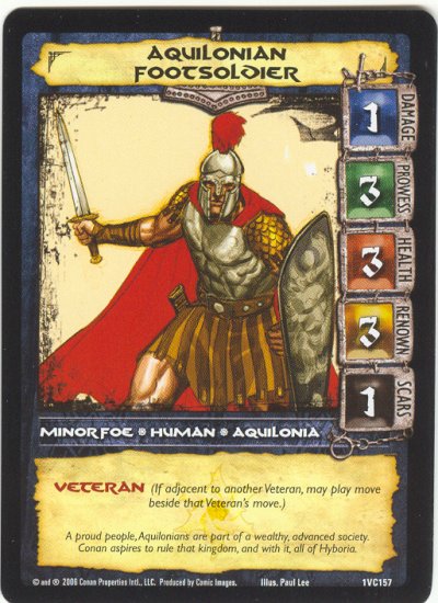 Aquilonian Footsoldier (VC) Conan CCG