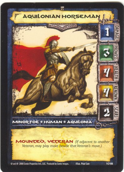 Aquilonian Horseman (C) Conan CCG