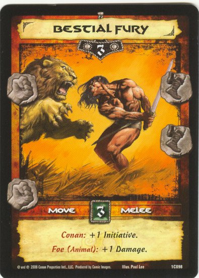 Bestial Fury (C) Conan CCG