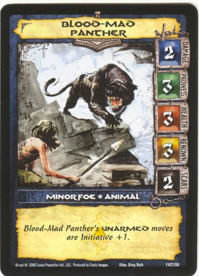 Blood-Mad Panther (VC) Conan CCG