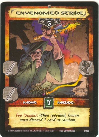 Envenomed Strike (R) Conan CCG