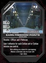 Earn Freedom Points BSG-066 (U) Battlestar Galactica CCG
