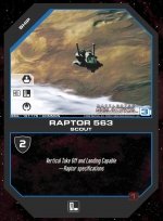 Raptor 563 BSG-167 (C) Battlestar Galactica CCG