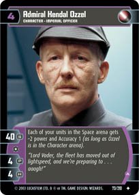 #73 Admiral Kendal Ozzel (A) (ESB uncommon) Star Wars TCG