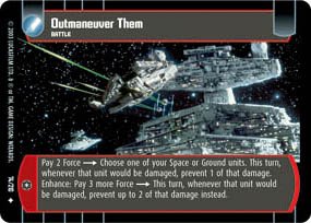 #74 Outmanuever Them (ESB uncommon) Star Wars TCG