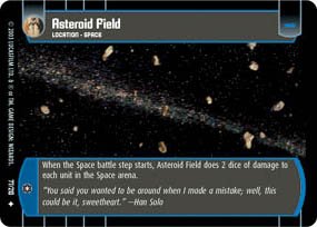 #77 Asteroid Field (ESB uncommon) Star Wars TCG