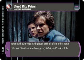 #82 Cloud City Prison (ESB uncommon) Star Wars TCG