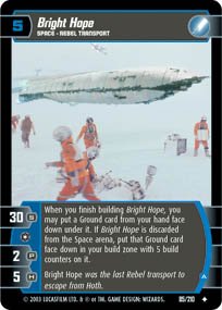 #85 Bright Hope (A) (ESB uncommon) Star Wars TCG